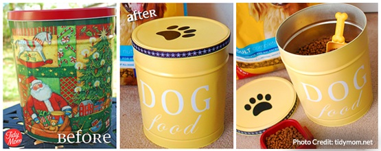 Craft cool pet food tins